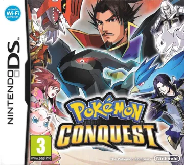 Pokemon Conquest (Europe) (NDSi Enhanced) box cover front